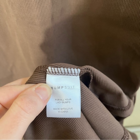 BUMPSUIT Maternity Mock Neck Maxi Rib Dress - Picture 10 of 12